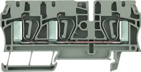 Weidmüller ZDU 4/3AN Durchgangs-Reihenklemme, Zugfederanschluss, 4 mm², 800 V, 32 A, dunkelbeige