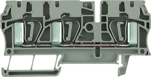 Weidmüller ZDU 4/3AN Durchgangs-Reihenklemme, Zugfederanschluss, 4 mm², 800 V, 32 A, dunkelbeige