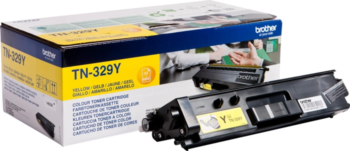 Brother Toner TN-329YTWIN gelb hohe Kapazität, 2er-Pack