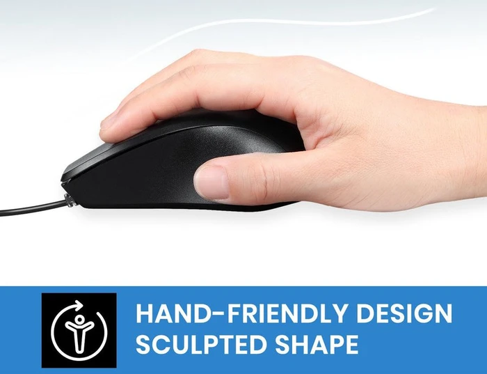 Perixx PERIMICE-221U Silent Ergonomic Mouse, schwarz, USB