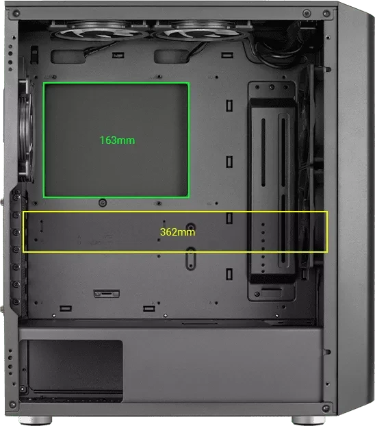 AeroCool Interstellar, Glasfenster