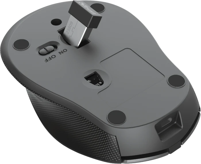 Trust Zaya Rechargeable Wireless Mouse grau/schwarz, USB