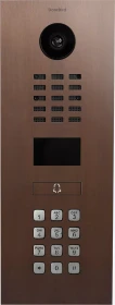 DoorBird D2101KV IP Video Türstation mit 1 Ruftaste, Keypad Modul, Baubronze