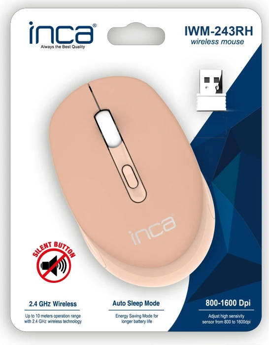 Inca IWM-243RH Wireless Mouse orange, USB