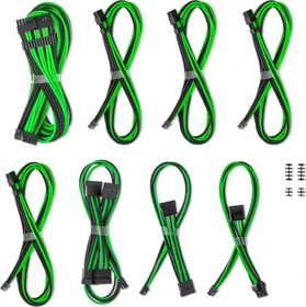 CableMod C-Series Pro ModMesh Cable Kit, Corsair Type 5, schwarz/hellgrün