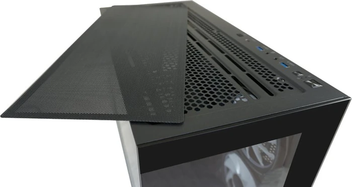 LC-Power Gaming 715B Seamless_X, schwarz, Glasfenster