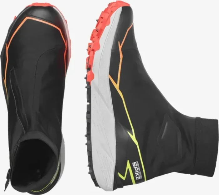 Salomon Winter Cross Spike black/fiery coral/safety yellow