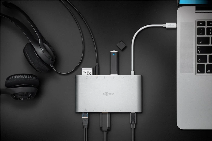 goobay USB-C Multiport-Adapter, USB-C 3.0 [Stecker]