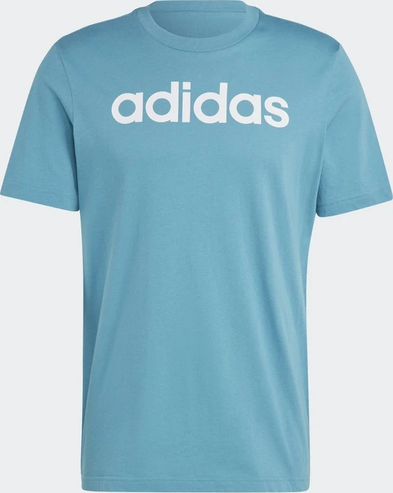 adidas Essentials Single Jersey Linear Embroidered Logo T-Shirt kurzarm arctic fusion (Herren)