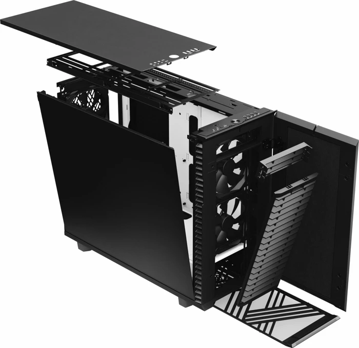 Fractal Design Define 7 Black/White Solid, schallgedämmt