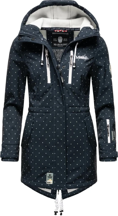 Marikoo Zimtzicke Mantel navy dots (Damen)