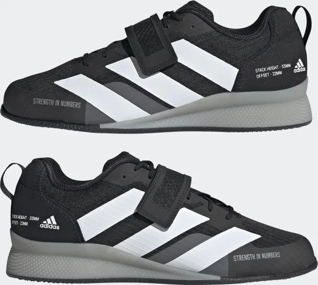 adidas Adipower 3 core black/cloud white/grey three