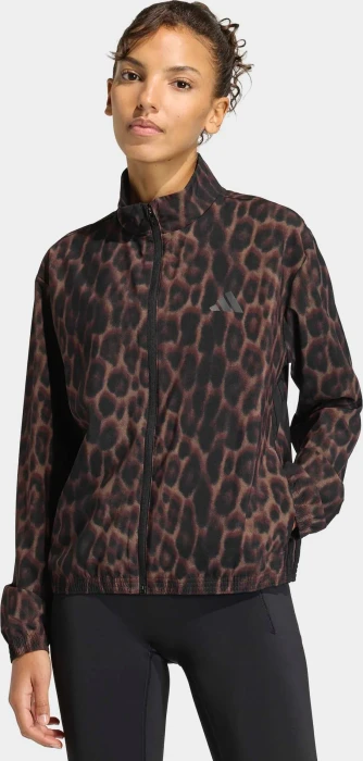 adidas Workout Essentials Leopard Woven Trainingsjacke earth strata/black (Damen)