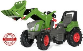 rolly toys rollyFarmtrac Premium Fendt Vario 939 Trettraktor mit Frontlader, Zweigangschaltung und Bremse grün