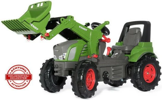 rolly toys rollyFarmtrac Premium Fendt Vario 939 Trettraktor mit Frontlader, Zweigangschaltung und Bremse grün