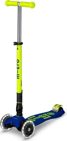 Micro Maxi Micro Deluxe Foldable Neon LED Kickboard canary yellow