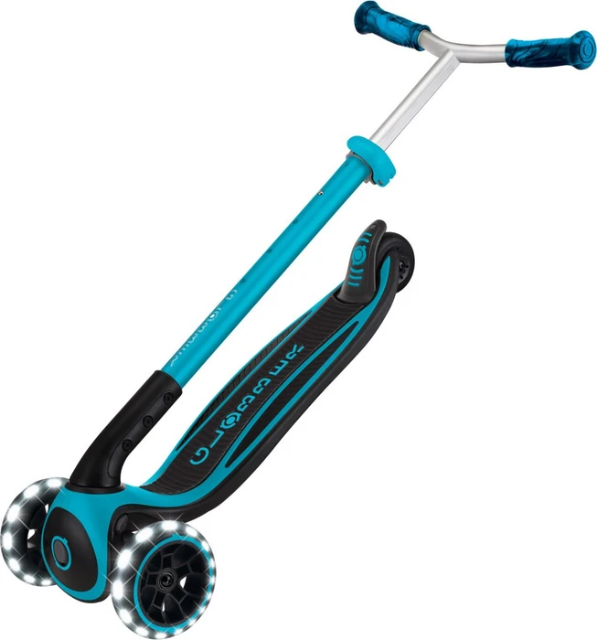 Globber Ace Lights Kickboard aqua