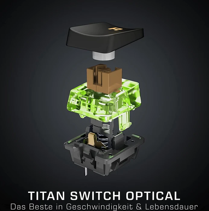 Roccat Vulcan Pro, LEDs RGB, schwarz, Titan Optical Tactile, USB, DE