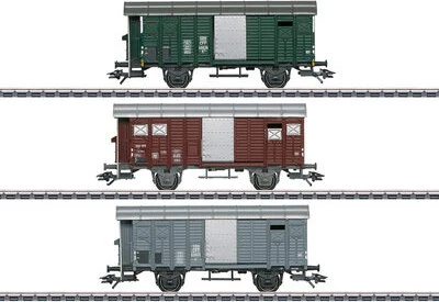 Märklin - Spur H0 Güterwagenset - Güterwagen-Set mit gedeckten Güterwagen K3