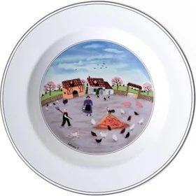 Villeroy & Boch Design Naif Hühnerhof Suppenteller 21cm