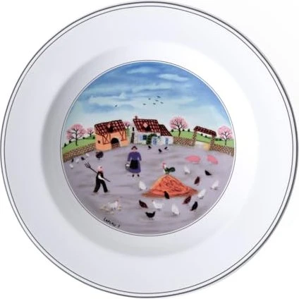 Villeroy & Boch Design Naif Hühnerhof Suppenteller 21cm