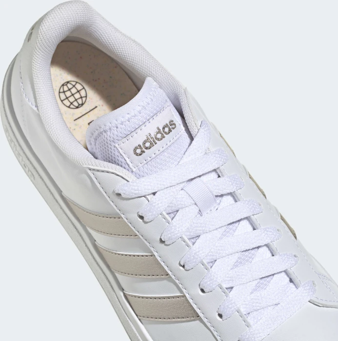 adidas Grand Court Base 2.0 cloud white/platinum metallic (Herren)