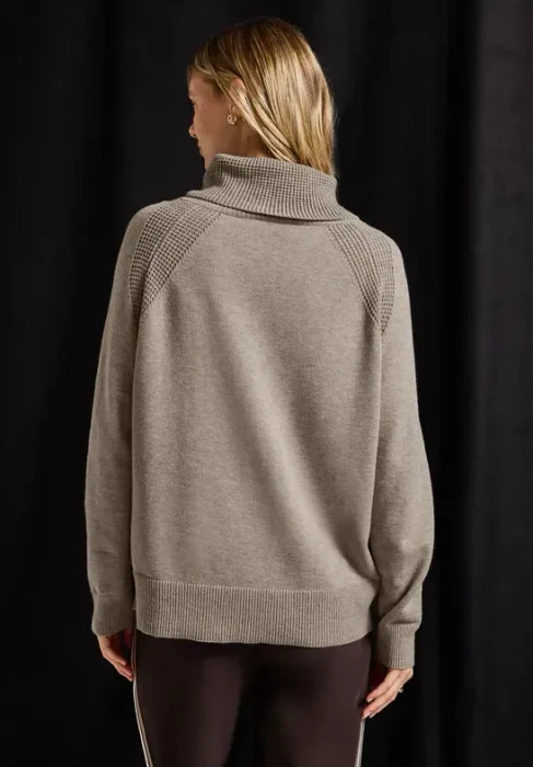 Street One Stehkragen Pullover mocha dream mel. (Damen)