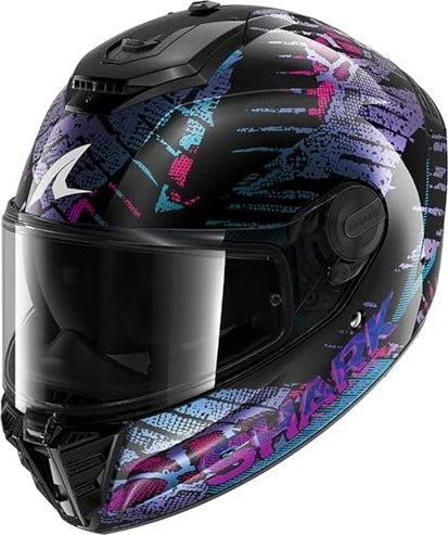 Shark Spartan RS Reptaia schwarz/blau/violett/rosa