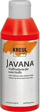 Kreul Javana Stoffmalfarbe für helle Stoffe, rot, 250ml