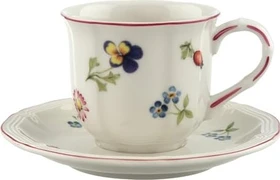 Villeroy & Boch Petite Fleur Mokka-/Espressotasse mit Untertasse, 2-tlg.