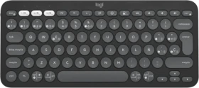 Logitech K380s Pebble Keys 2, schwarz/grau, Logi Bolt, USB/Bluetooth, ES