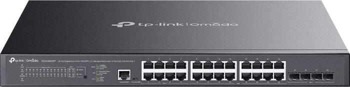 TP-Link SG3400 JetStream Rackmount Gigabit Managed Switch, 24x RJ-45, 4x SFP+, 500W PoE++