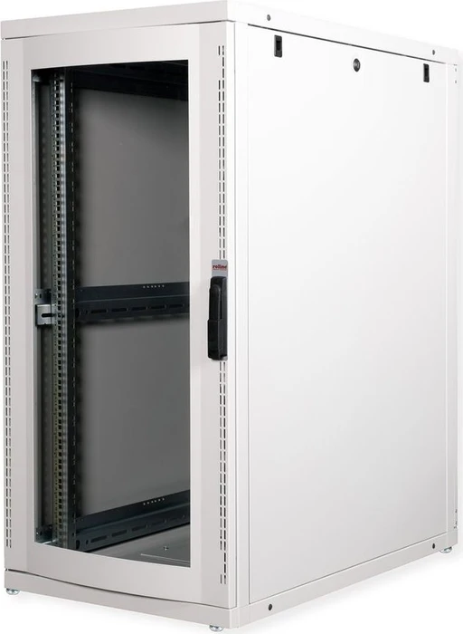 Roline / Secomp Pro Serie 19" Serverschrank 26HE, montiert, Glastür, IP20, RAL 7035, 1000mm tief