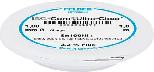 Felder ISO-Core Ultra-Clear Sn100Ni+ Sn99,25Cu0,7Ni Lötzinn 1mm