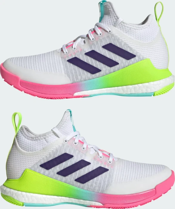 adidas Crazyflight Mid cloud white/team college purple/flash aqua (Damen)