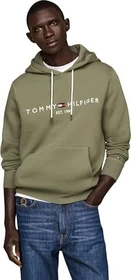 Tommy Hilfiger Hoodie mit Tunnelzug und aufgesticktem Logo Hoodie battle green (Herren)