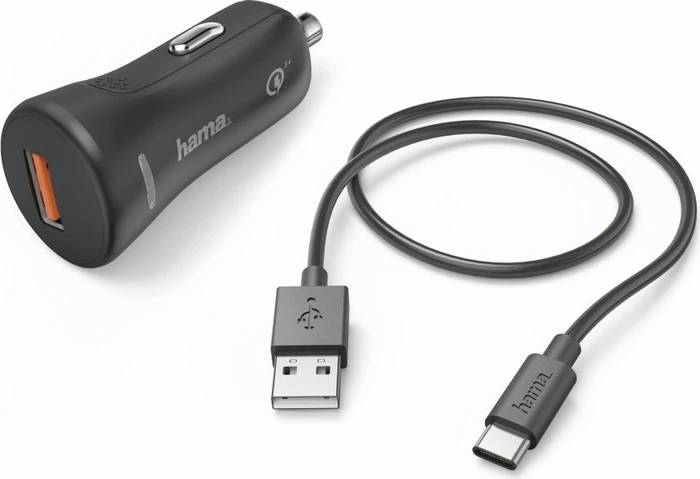 Hama Kfz-Ladeset USB USB-C QC 3.0 3A schwarz