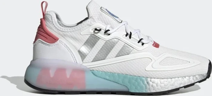 adidas ZX 2K Boost cloud white/silver metallic/hazy rose (Damen)