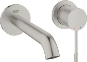 Grohe Essence 2-Loch-Waschtischbatterie M supersteel