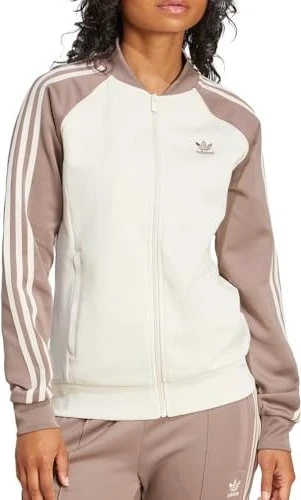 adidas Adicolor Classics SST Originals Trainingsjacke wonder white/trace brown (Damen)