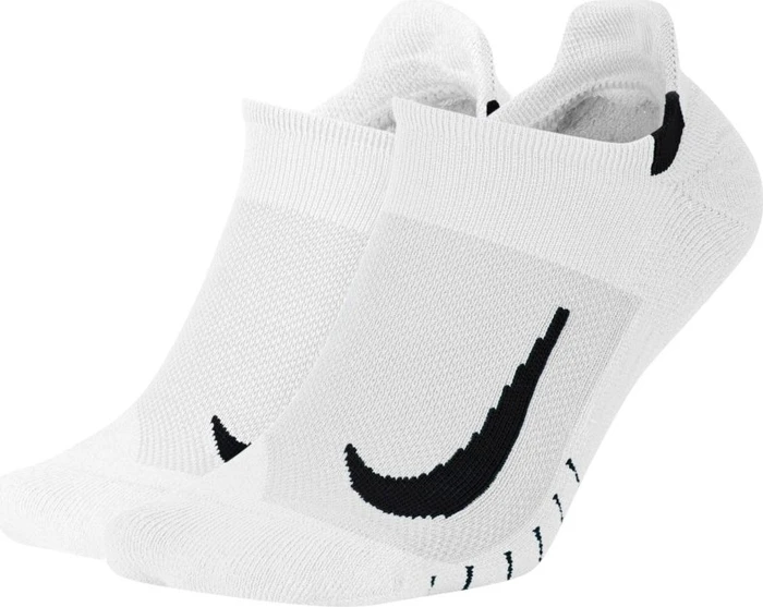 Nike Multiplier No-Show Laufsocken weiß/schwarz, 2 Paare