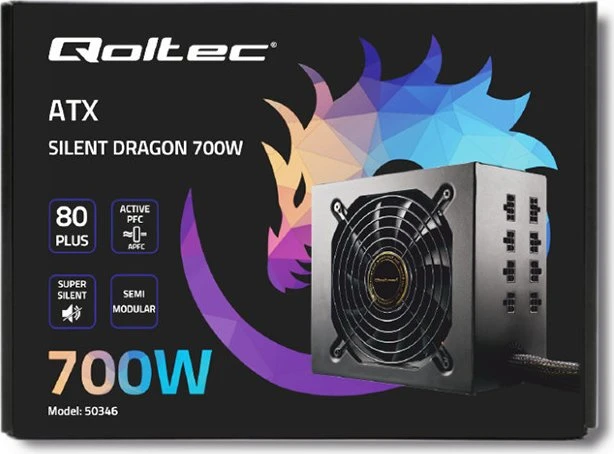 Qoltec Qoltec ATX SILENT DRAGON 700W, ATX