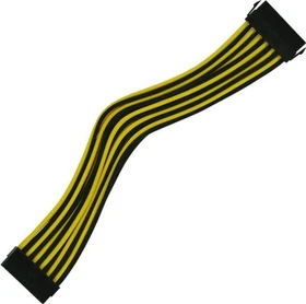 Nanoxia 24-Pin ATX Verlängerung 30cm, single schwarz/gelb (NX24V3ESG)