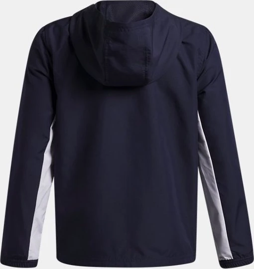 Under Armour Rival Woven Jacke midnight navy/white (Junior)