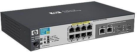HPE Aruba 2615 Desktop Managed Switch, 8x RJ-45, 2x RJ-45/SFP, 67W PoE