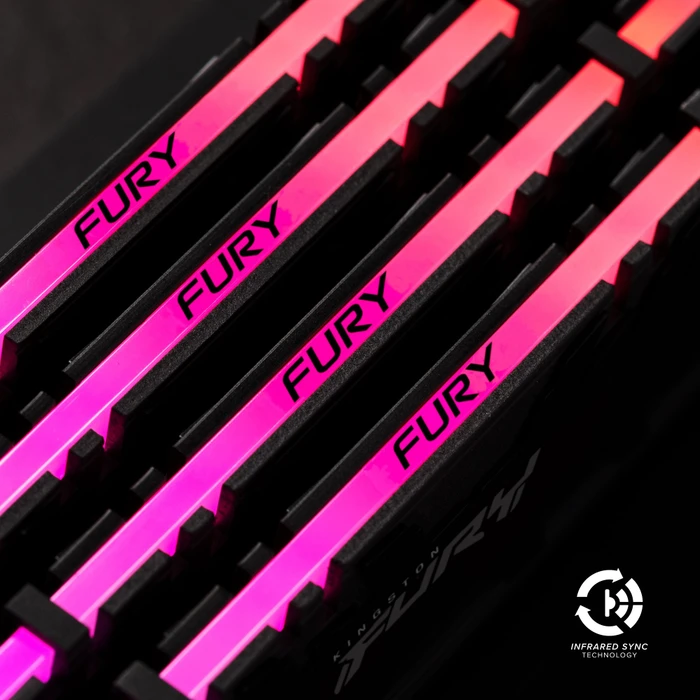 Kingston FURY Renegade RGB UDIMM 64GB Kit, DDR4-3600, CL18-22-22, 2RX8