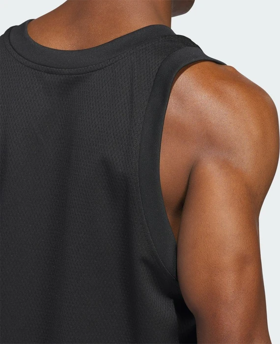adidas Basketball Legends Shirt ärmellos schwarz/weiß (Herren)