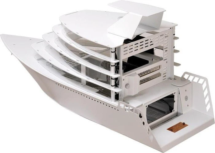 Lian Li PC-Y6 Odyssey Yacht weiß, Mini-ITX
