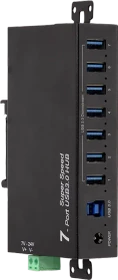 LogiLink Industrial Railmount USB-Hub, 7x USB-A 3.0, USB-B 3.0 [Buchse] (UA0444)