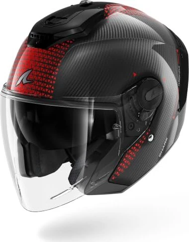 Shark RS Jet Ikonic Carbon schwarz/rot